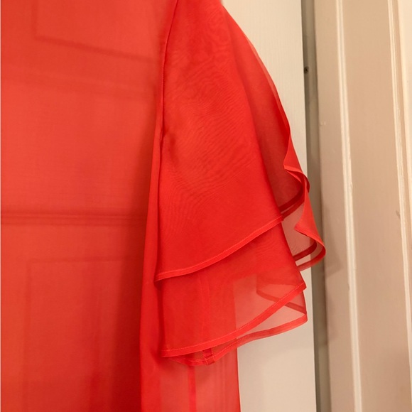 Kamperett Barre Silk Dress – Rust / Terracotta — Medium - Picture 5 of 7